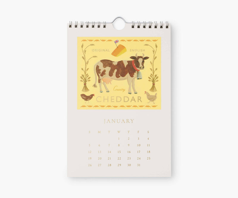 2025 Cheese Kitchen Calendar - Pinecone Trading Co.