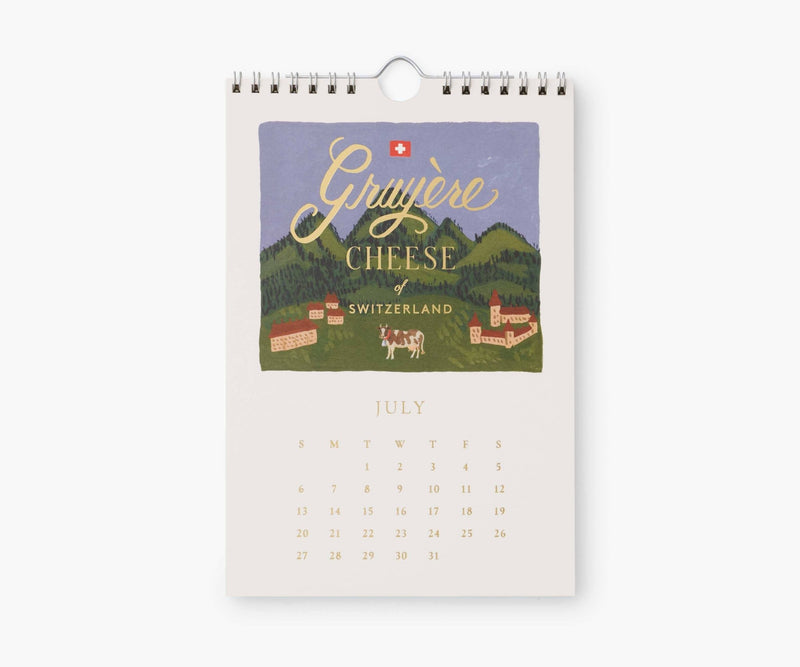 2025 Cheese Kitchen Calendar - Pinecone Trading Co.