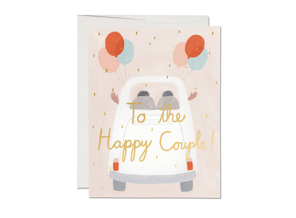 Away They Go Wedding Card - Pinecone Trading Co.