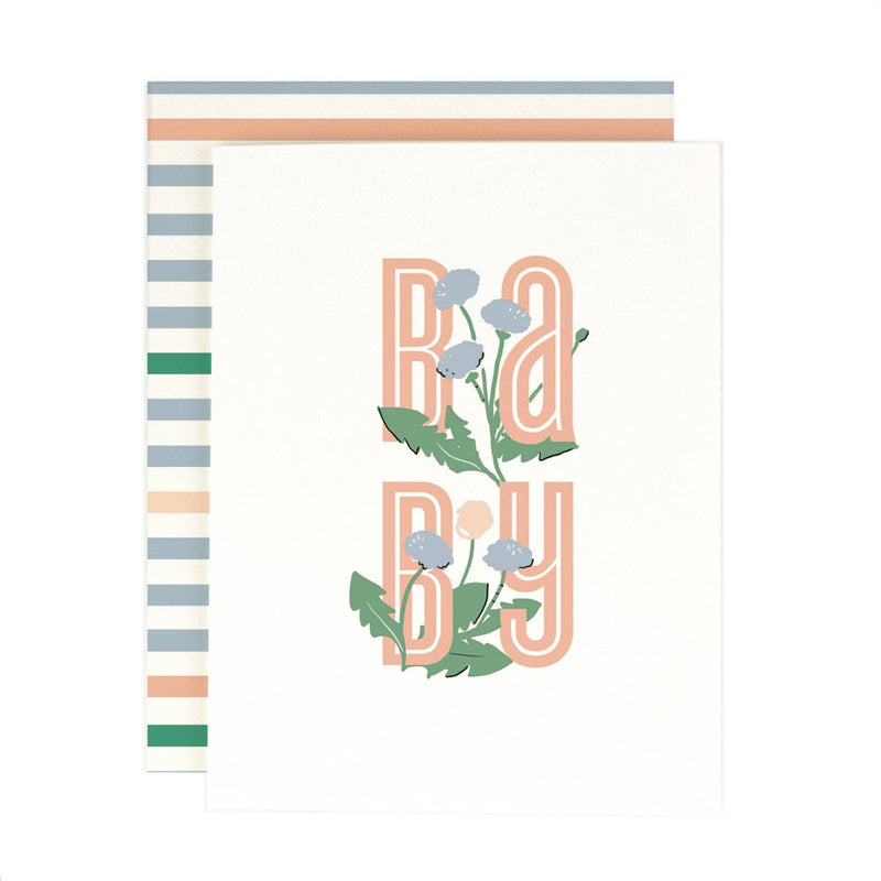 Baby Floral Card - Pinecone Trading Co.