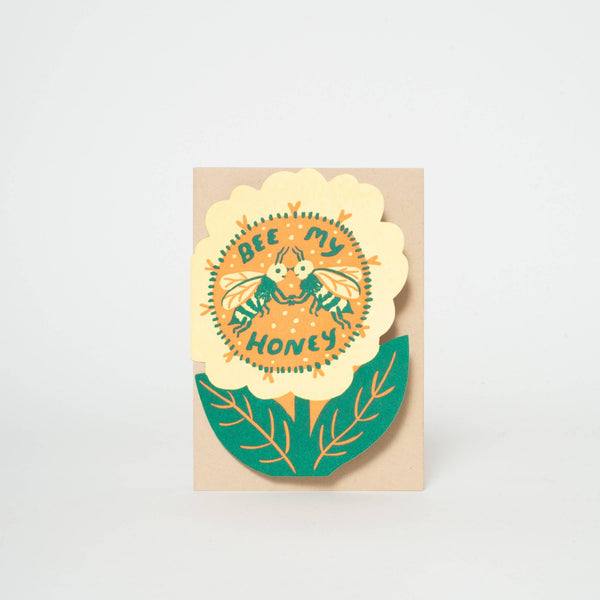 Bee My Honey Die - cut Card - Pinecone Trading Co.