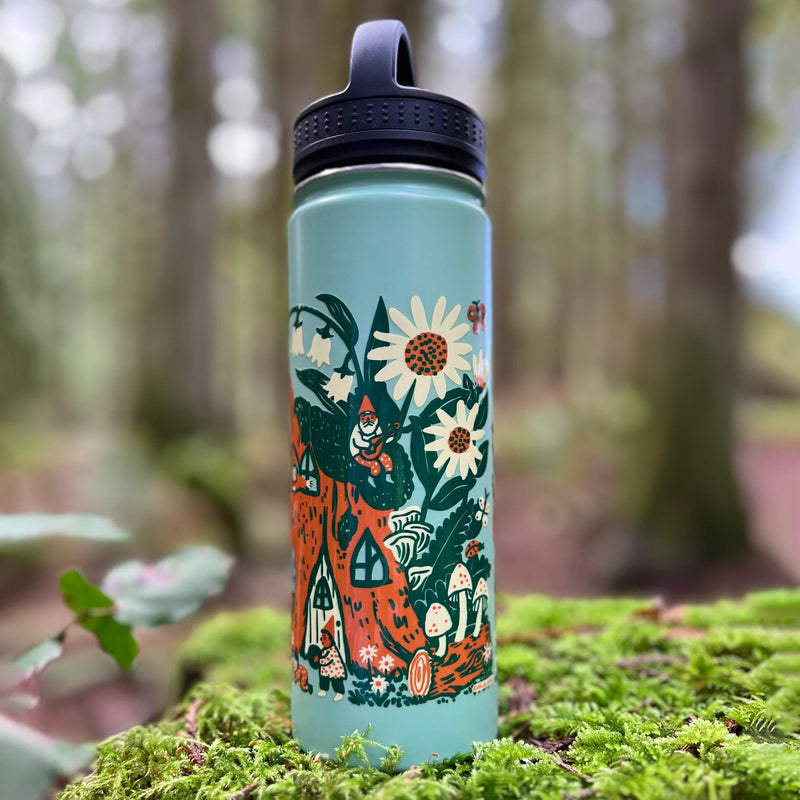 Blossom Village Water Bottle - Pinecone Trading Co.