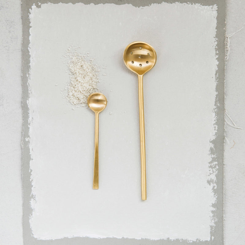 Brass Olive Spoon - Pinecone Trading Co.