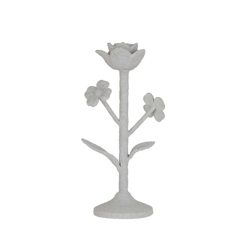 Cast Iron Flower Taper Holder - Pinecone Trading Co.