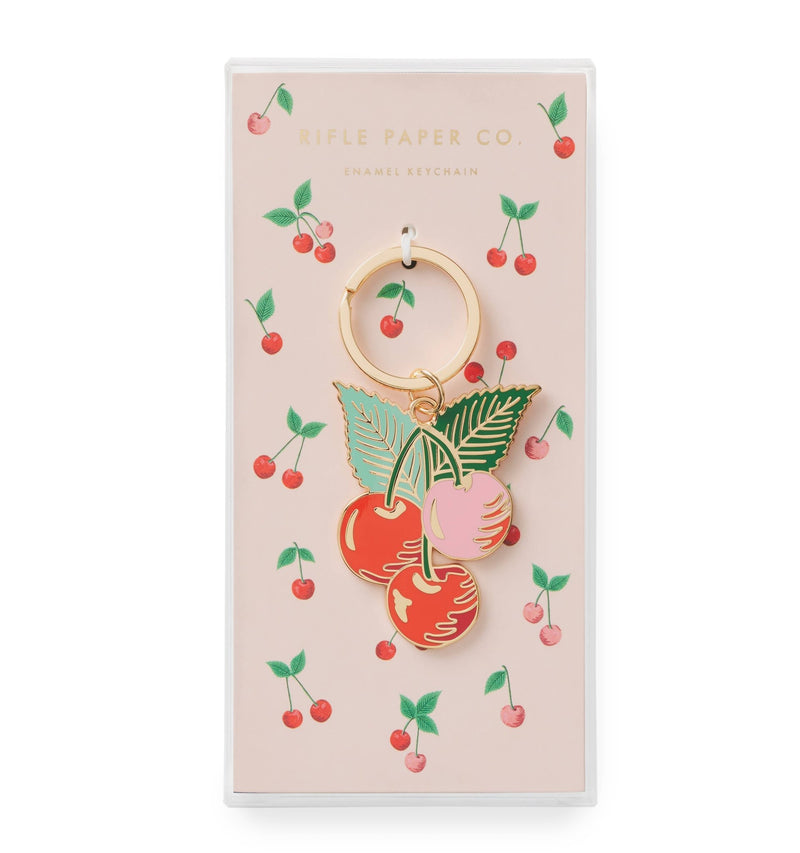 Cherries Enamel Keychain - Pinecone Trading Co.