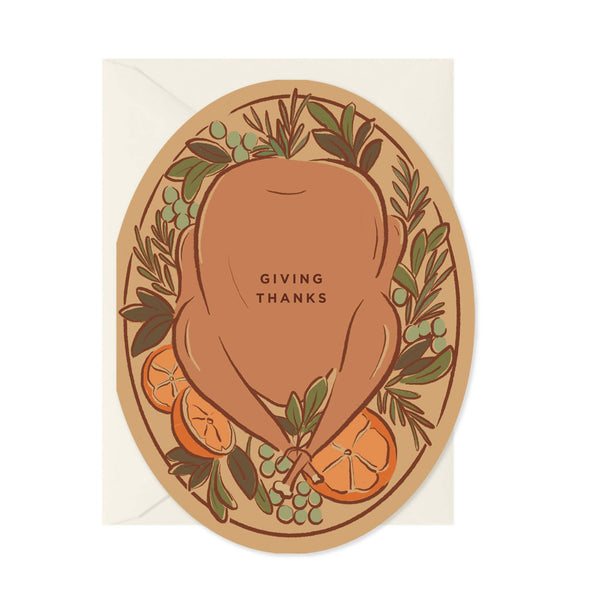 Giving Thanks Platter Card - Pinecone Trading Co.