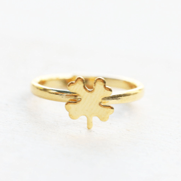 Gold Clover Ring - Pinecone Trading Co.