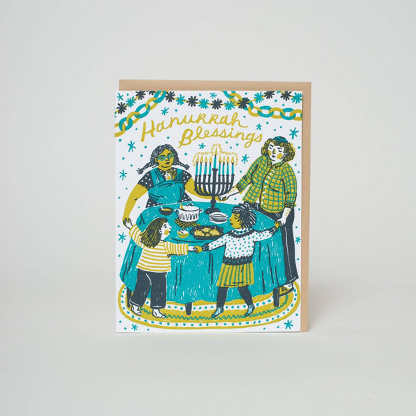 Hanukkah Blessings Card - Pinecone Trading Co.