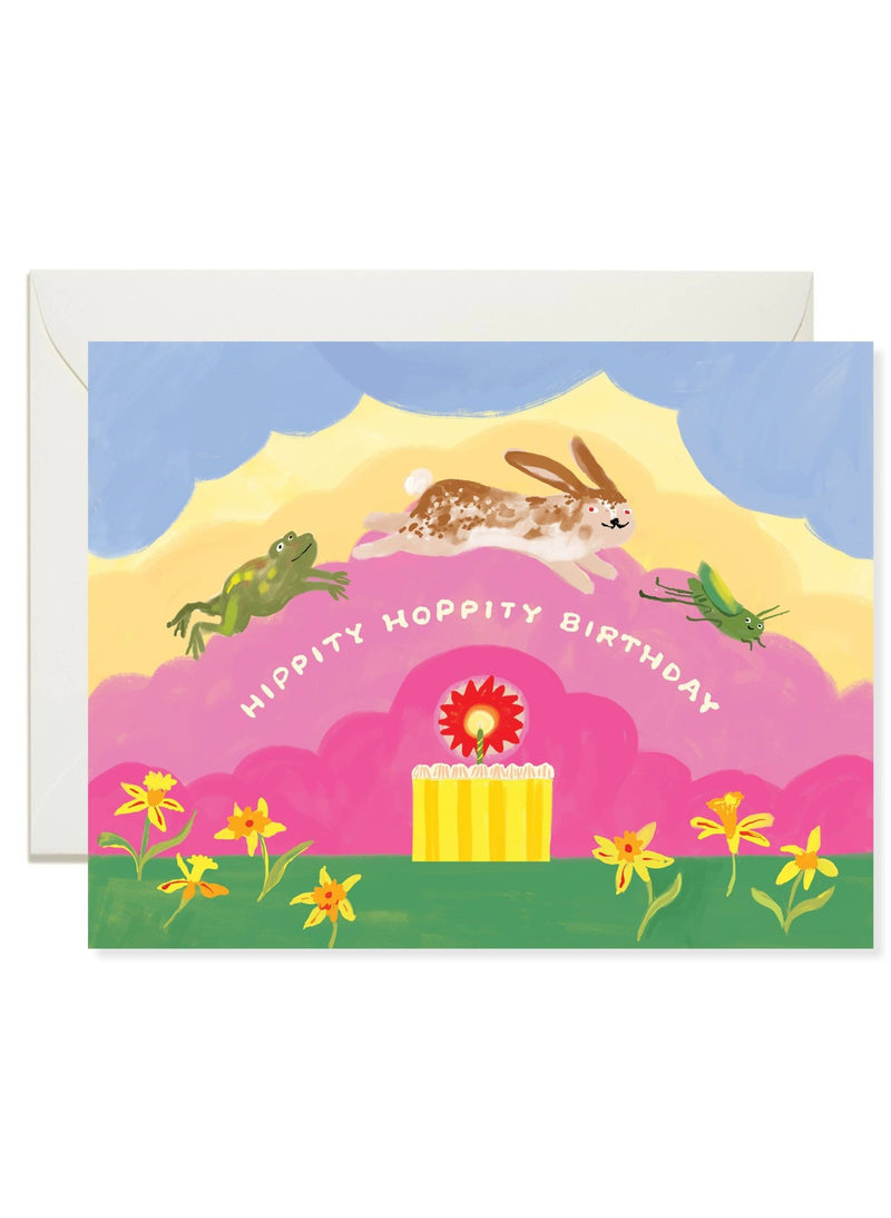 Hippity Hoppity Birthday Card - Pinecone Trading Co.