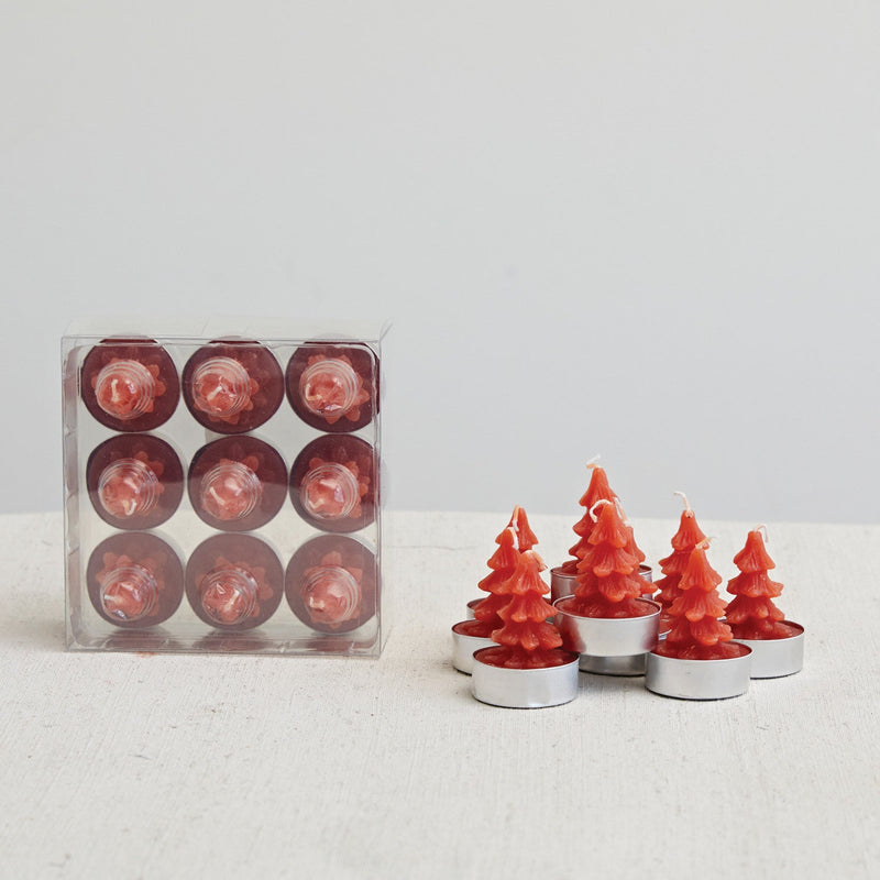 Holly Berry Enchanted Christmas Tree Tea Lights - Pinecone Trading Co.