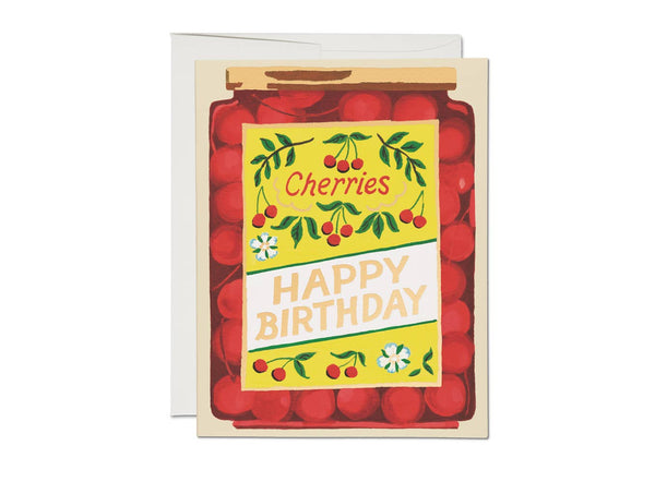 Jar of Cherries Birthday Card - Pinecone Trading Co.