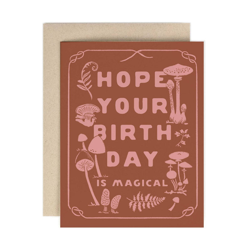 Magical Mushroom Birthday Card - Pinecone Trading Co.