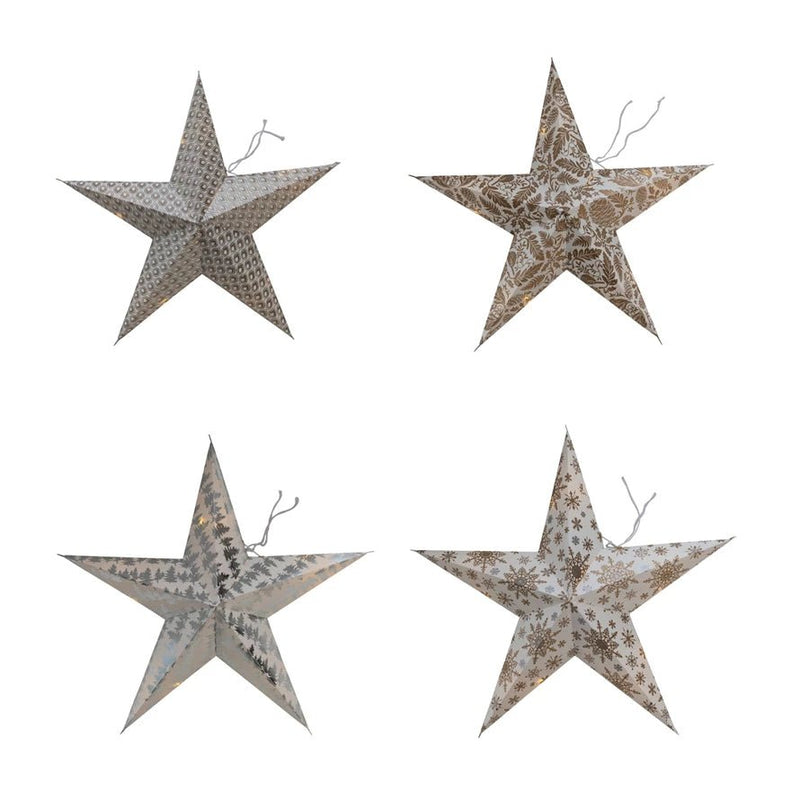 Metallic Star Decoration - Pinecone Trading Co.