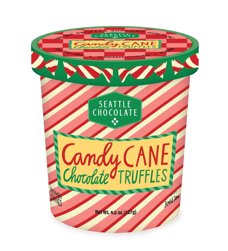 Peppermint (Candy Cane) Truffle Pint - Pinecone Trading Co.