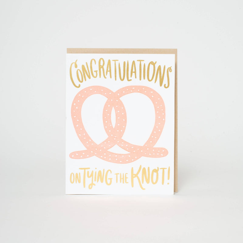 Punny Wedding Pretzel Card - Pinecone Trading Co.