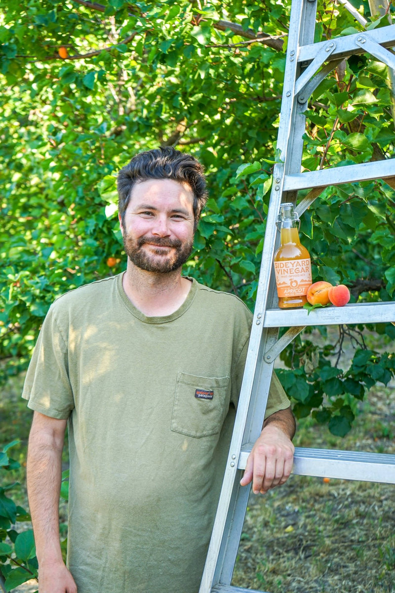 Sideyard Apricot Fruit-Infused Vinegar (ACV) - Pinecone Trading Co.