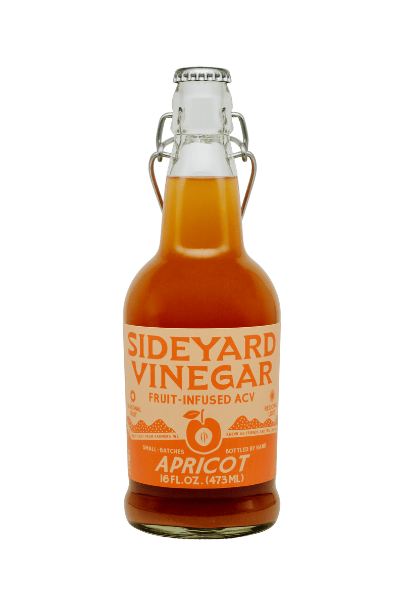 Sideyard Apricot Fruit-Infused Vinegar (ACV) - Pinecone Trading Co.