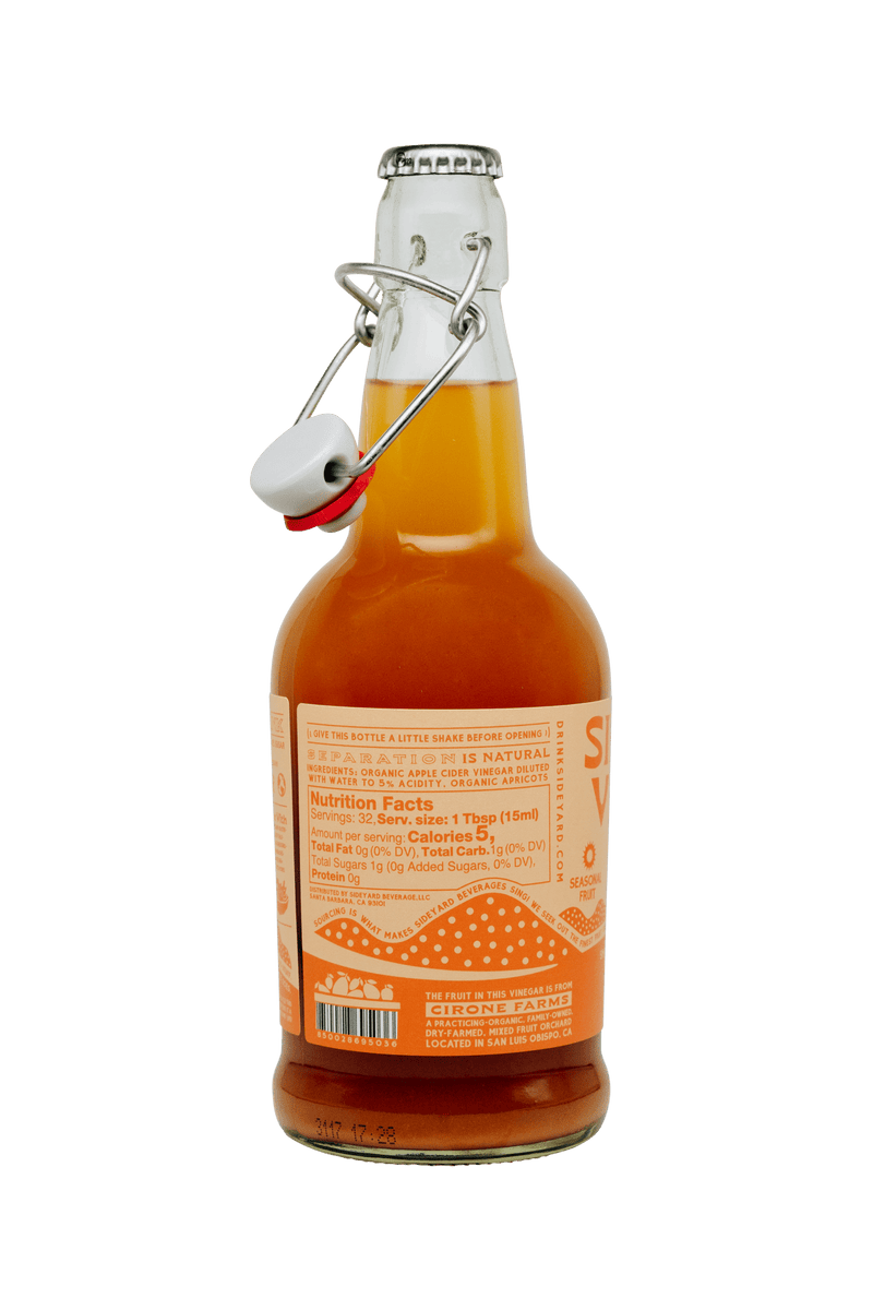 Sideyard Apricot Fruit-Infused Vinegar (ACV) - Pinecone Trading Co.