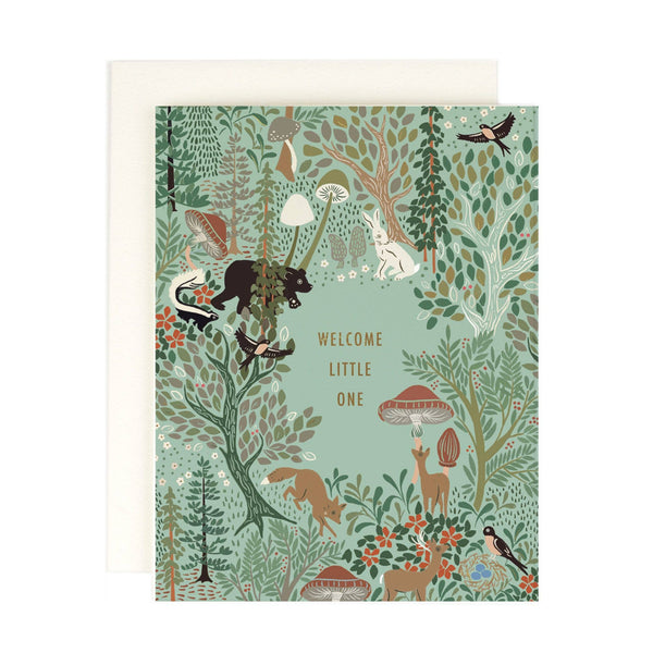 Woodland Baby Card - Pinecone Trading Co.