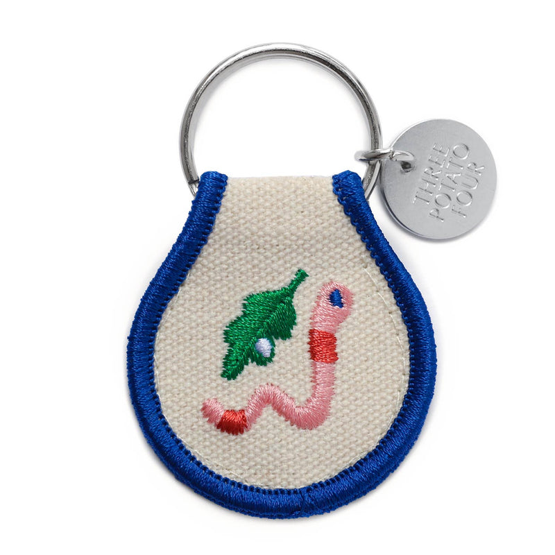 Worm Patch Keychain - Pinecone Trading Co.