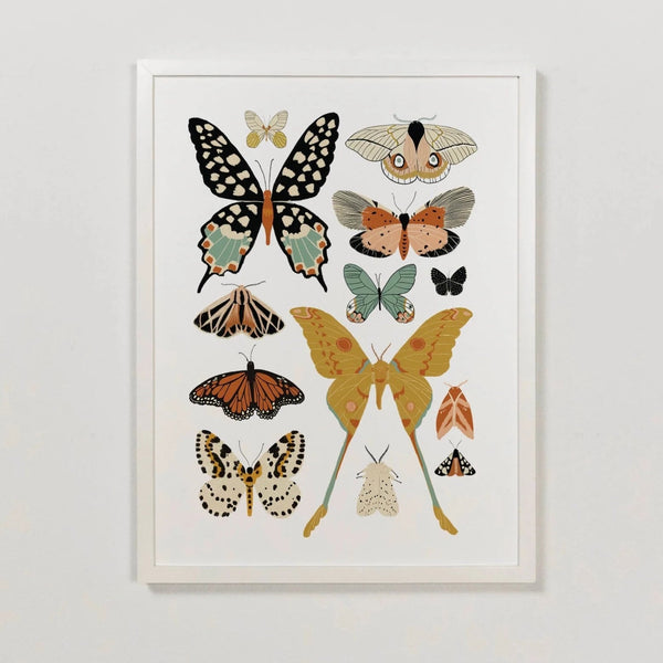 Butterfly Collector Art (Portrait) - Pinecone Trading Co.